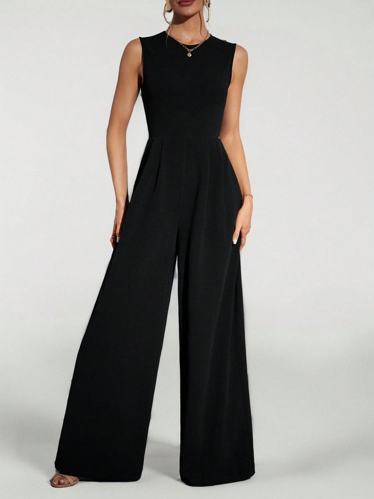 Macacão Feminino Elegante Regata Pantalona