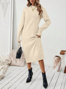 Vestido Midi Feminino de Inverno
