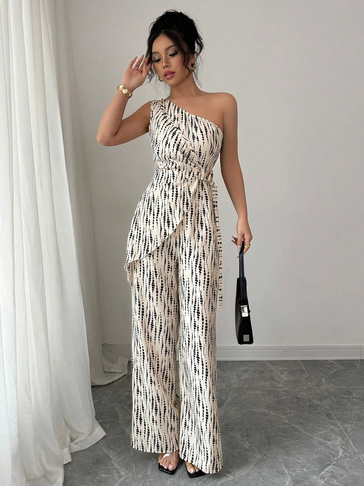 Macacão Feminino Um Ombro Só Elegante